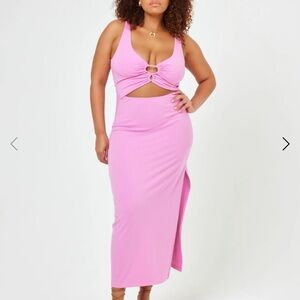 NWOT L Space “Camille” dress in tulip